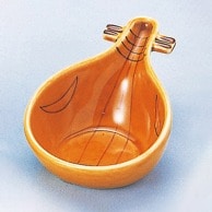【直送品】 福井クラフト 陶器珍味　琵琶 茶 80500220 1個（ご注文単位1個）