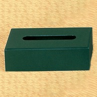 【直送品】 福井クラフト 木製ティッシュボックス グリーン干漆 81283110 1個（ご注文単位1個）