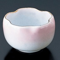 福井クラフト 陶器珍味　桜型 ピンク渕金 89670640 1個（ご注文単位1個）【直送品】