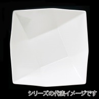 福井クラフト メラミン鉢　25．5cm　折紙盛鉢 ホワイト 51353840 1個（ご注文単位1個）【直送品】