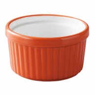 福井クラフト 陶器珍味　φ90カラーココット オレンジ 75011270 1個（ご注文単位1個）【直送品】