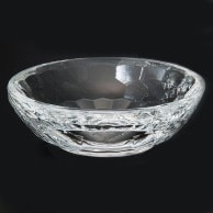 >福井クラフト ガラス器　φ8cm　亀甲カットガラス皿 透明 75005260 1個（ご注文単位1個）【直送品】