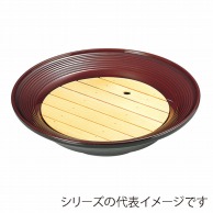 【直送品】 福井クラフト 越前漆器木製目皿 6寸用 51272570 1個（ご注文単位1個）