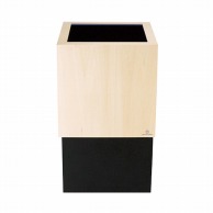 【直送品】 福井クラフト 木製ダストBOX　キューブ 黒 81016600 1個（ご注文単位1個）