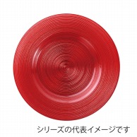 【直送品】 福井クラフト 盛皿　トライタンリムプレート　28cm レッドパール 90052910 1個（ご注文単位1個）