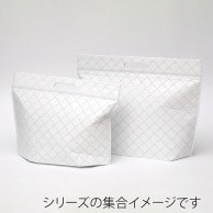 【直送品】 メルクロス プレミアムチャック付保冷バッグ M ホワイト 100枚/箱（ご注文単位1箱）