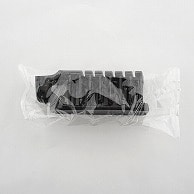 【直送品】 折り畳みスケルトンブラシ 黒　個包装 8263080 100個/束（ご注文単位5束）