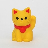 イワコー 消しゴム　招き猫 イエロー ER-BDOU078 1個（ご注文単位10個）【直送品】