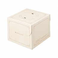 【直送品】 和気 デコ箱　クルルクリーム　HP150 4．5号 2－145－18 100枚/箱（ご注文単位1箱）