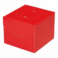 【直送品】 和気 デコ箱　カラーデコ赤　HP150 6号 2－116－71 100枚/箱（ご注文単位1箱）