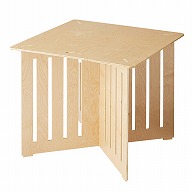 >ストア・エキスプレス 木製簡易テーブル　正方形タイプ 中 61－778－14－2 1台（ご注文単位1台）【直送品】