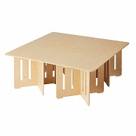 【直送品】ストア・エキスプレス 木製簡易テーブル　正方形タイプ 大 61－778－14－3 1台（ご注文単位1台）