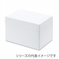 >【直送品】 スライドオープンボックス　125　ホワイト 15×21 21363 25枚/束（ご注文単位8束）