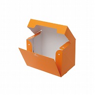 テイクアウトボックス　PC－color オレンジ　1号 1－110－11　50枚/包（ご注文単位6包）【直送品】