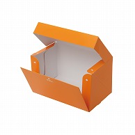 >【直送品】 テイクアウトボックス　PC－color オレンジ　2号 1－110－12　50枚/包（ご注文単位6包）