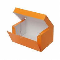 テイクアウトボックス　PC－color オレンジ　3号 1－110－13　50枚/包（ご注文単位4包）【直送品】