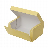 【直送品】 テイクアウトボックス　PC－color クリーム　4号 1－110－34　50枚/包（ご注文単位4包）