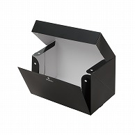 【直送品】 テイクアウトボックス　PC－color ブラック　2号 1－110－52　50枚/包（ご注文単位6包）