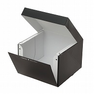 PCデコ箱　ブラック 55号 2－600－97　100枚/袋（ご注文単位1袋）【直送品】