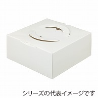 【直送品】 洋菓子箱　HCホワイト H80　4号 1－030－34　200枚/袋（ご注文単位1袋）