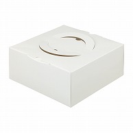 【直送品】 洋菓子箱　HCホワイト H80　5号 1－030－35　100枚/袋（ご注文単位1袋）
