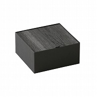 【直送品】 洋菓子箱　ウッド　のせ蓋BOX 木目ブラック 1550　1個（ご注文単位50個）