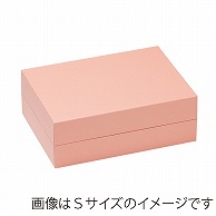 洋菓子箱　ヒンジギフトケース　M サーモンピンク 1072　1個（ご注文単位30個）【直送品】