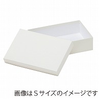 >【直送品】 洋菓子箱　ベーシックフェザーギフトケース　M　ホワイト 1253　1個（ご注文単位50個）