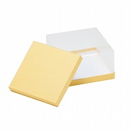 洋菓子箱　正方形サイドクリアギフトケース 山吹 1751　1個（ご注文単位50個）【直送品】
