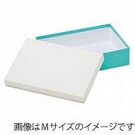 洋菓子箱　パステルフェザーギフトケース S　ホワイト／エメラルド 1760　1個（ご注文単位100個）【直送品】