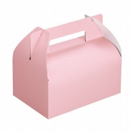 【直送品】 ヤマニパッケージ 洋菓子箱　キャリーピンク ＃7 20－104 50枚/パック（ご注文単位8パック）