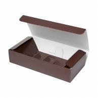 【直送品】 ヤマニパッケージ 洋菓子箱　ガトーブラウン  20－358BR 200枚/箱（ご注文単位1箱）