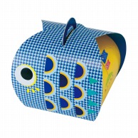 【直送品】 ヤマニパッケージ バルーンBOX 端午の節句　青 20－721B 100セット/包（ご注文単位1包）