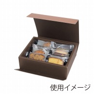 >【直送品】 ヤマニパッケージ 洋菓子箱　HBダイヤキルトBOX キャメル　S 20－1455 100セット/箱（ご注文単位1箱）