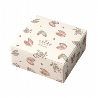 【直送品】 ヤマニパッケージ 洋菓子箱　CACAO スクエア 20－2231 100セット/箱（ご注文単位1箱）