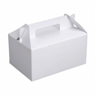 【直送品】 ヤマニパッケージ ケーキ箱　ショートホワイト ＃4 DE－15 50枚/束（ご注文単位10束）