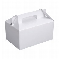 ヤマニパッケージ ケーキ箱　ショートホワイト ＃5 DE－16 50枚/束（ご注文単位6束）【直送品】