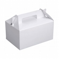 【直送品】 ヤマニパッケージ ケーキ箱　ショートホワイト ＃6 DE－17 50枚/束（ご注文単位6束）