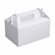 ヤマニパッケージ ケーキ箱　ショートホワイト ＃7 DE－18 50枚/束（ご注文単位4束）【直送品】