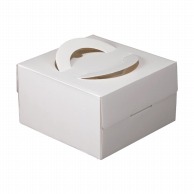 ヤマニパッケージ ケーキ箱　エコデコ 5号　トレーなし DE－54 10枚/包（ご注文単位10包）【直送品】