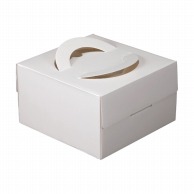>【直送品】 ヤマニパッケージ ケーキ箱　エコデコ 7号　トレーなし DE－56 10枚/包（ご注文単位10包）