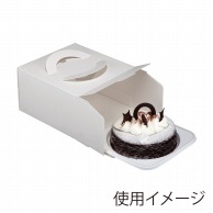【直送品】 ヤマニパッケージ ケーキ箱　エコデコ 7号　CLトレー付 DE－56B 100セット/箱（ご注文単位1箱）