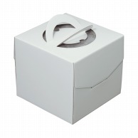 【直送品】 ヤマニパッケージ ケーキ箱　デコホワイト200 6号 DE－196 30枚/箱（ご注文単位1箱）