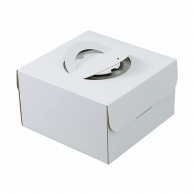 【直送品】 ヤマニパッケージ ケーキ箱　デコホワイト150　中央差し 7号　台紙なし DE－223 100枚/箱（ご注文単位1箱）