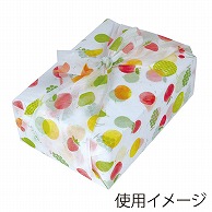 不織布　風呂敷 カラーフルーツ柄 L－2409 100枚/袋（ご注文単位5袋）【直送品】