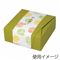 ヤマニパッケージ 和菓子箱　和包 160角　萌黄 19-198G 100個/束（ご注文単位2束）【直送品】