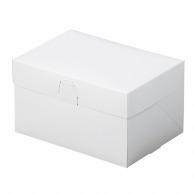 cotta ケーキ箱　ロックBOX　120 3．5×5 76406　ホワイト 50枚/束（ご注文単位1束）【直送品】
