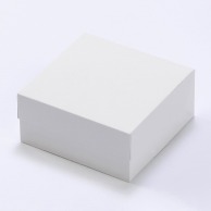 >【直送品】cotta ケーキ箱ロックBOX65　トレーなし 140角 76474　プレス 50枚/束（ご注文単位1束）