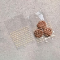 【直送品】cotta 菓子袋 大 92544　フランセ　クリーム 100枚/束（ご注文単位1束）