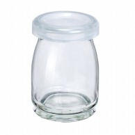 フォーション フタ付ガラス瓶　ヨーグルト90　ポリフタ付   105個/箱（ご注文単位1箱）【直送品】